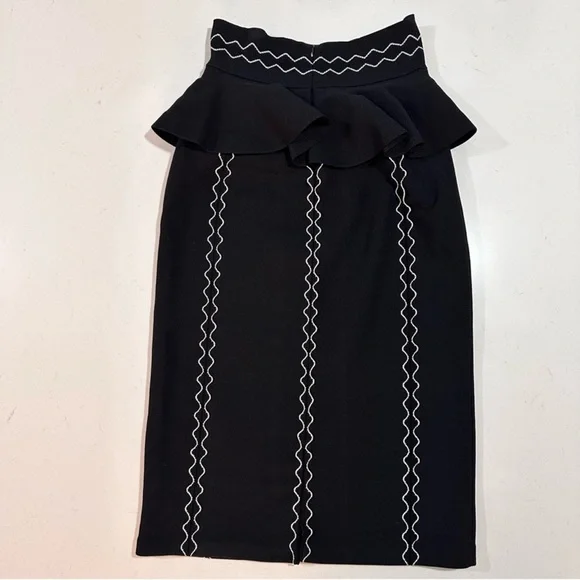 Alexander McQueen Stretch-Jersey Midi Skirt - Size S - Picture 8 of 16